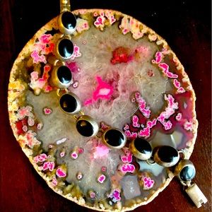 925 silver onyx bracelet